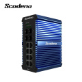 Scodeno IP50 DIN-Rail Industrial Network Switch 4 SFP 8 Port Gigabit Ethernet Switch Outdoor LAN Switch